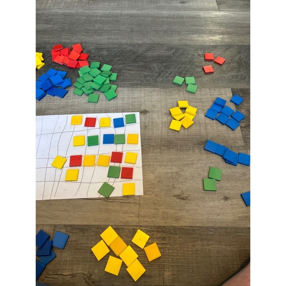 Wooden Math Manipulatives Blocks, Counting, Pattern, Sorting, Learning Classroom - Picture 3 of 15